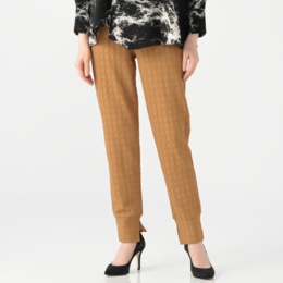 ModdedAnce 裾スリットジャガードレギンス