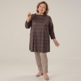 Makana na Kathy 2WAYイタリアンプリントチュニック