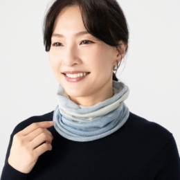 ルナジュメール 日本製シルク100%なめらかネックウォーマー