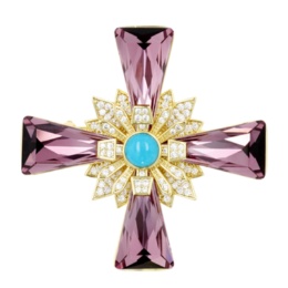 スリーピングビューティートルコ石ブローチ[グレース]