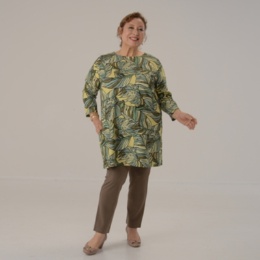 Makana na kathy マハナプリントチュニック