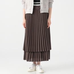 ROHERBE レイヤードプリーツスカート