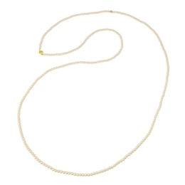 Anne Coquine  コットンパールロングネックレス