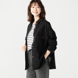 Coeur sucre ビッグシルエットデニムシャツジャケット