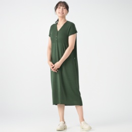 KidsAngel Vネックエレガントニットワンピース