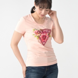 GUESS 半袖トライアングルTシャツ