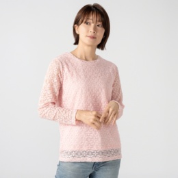 Pixie Heart ストレッチレースプルオーバー