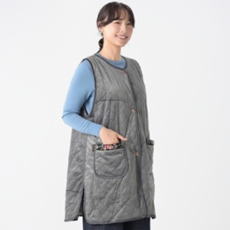 レイクアルスター シェニール使いリバーシブルボアエプロン