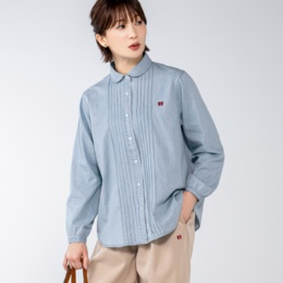 McGREGOR CLASSIC ピンタックブラウスデニムシャツ