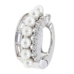 JinkaNezu キュービックジルコニア シックライン イヤカフ