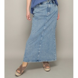 Anne Coquine ストレッチインレイデニムロングタイトスカート