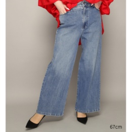 Anne Coquine 選べる股下インレイデニムストレートパンツ