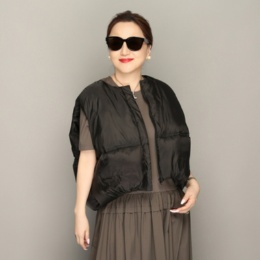  Anne Coquine クラウドマックス中綿コクーンベスト