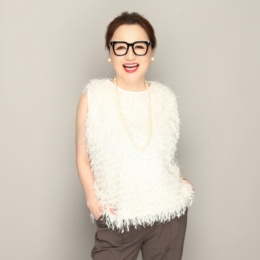 Anne Coquine ツッキリジャカードノースリーブプルオーバー