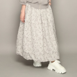  Anne Coquine フラワーモチーフフクレジャカードバルーンスカート