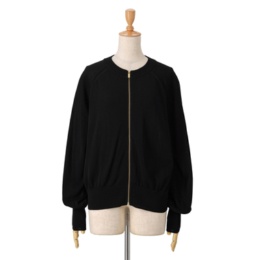 Anne Coquine ハイゲージニットシアーブルゾン