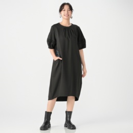 PALLE&Annika Huett ランタンスリーブコクーンワンピース