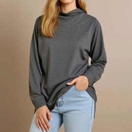 Provador 着映えビジュー 華やぎメロウプルオーバー