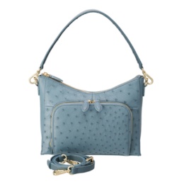 ロダニア オーストリッチ カーヴィー2WAYショルダーバッグ