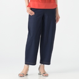 エニワイズ すっきり見え動きやすいコクーン風パンツ