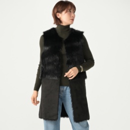 インベルナーレ エコファーリバーシブルロングジレ