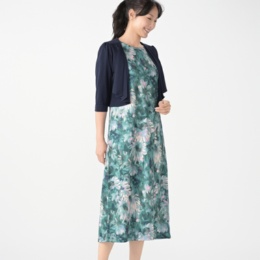 BLUE POOL ROAD ボレロ付エレガンスフローラルワンピース