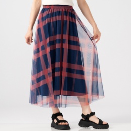 Re:Birth＋ チュールレース使いチェックスカート