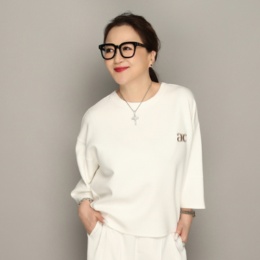 Anne Coquine ダンボールニットランタンスリーブプルオーバー