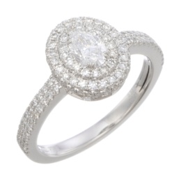 PT D/IF オーバルブリリアントダイヤモンドリング0.3ctUP