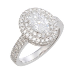 PT D/IF オーバルブリリアントダイヤモンドリング1.0ctUP