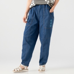 MAHARA MODERN コクーンシルエットデニムパンツ