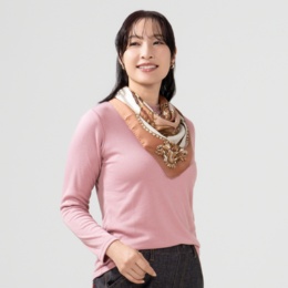 BOBSON SunSister レーヨン混 吸湿発熱プルオーバー