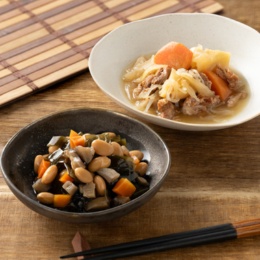 島根[吉田ふるさと村]肉じゃが・五目豆 6袋