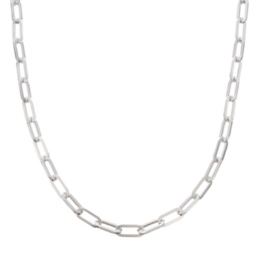 UNOAERRE シルバー925 レクタングルチェーン ネックレス