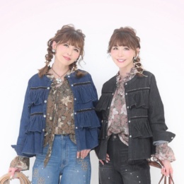 &LOVE リュクスなティアードふりるデニムブルゾン