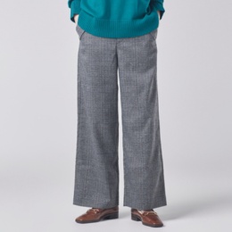 H.HOLIDAY ポケットアクセントセミワイドパンツ