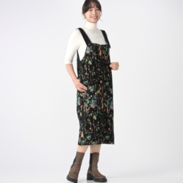 calma シェニールジャガード ジャンパースカート