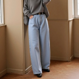 Provador ハイストレッチデニムカーブワイドパンツ