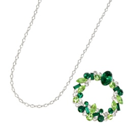 JN クリスタルガラス ヴェルデ ブローチ/ペンダントヘッド