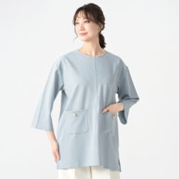 DoCLASSE ストレッチツイル・ポケット付きチュニック