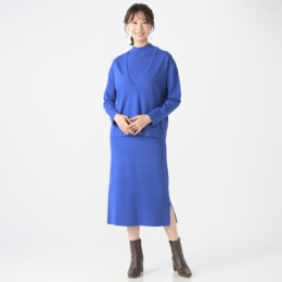 DoCLASSE 深Vニット・セットワンピース