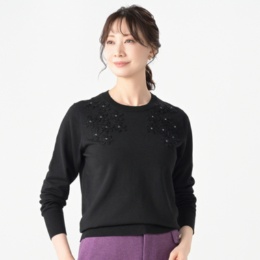 DoCLASSE フラワー刺繍・デザインニット