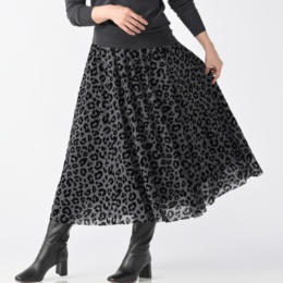 Remite レオパードチュールスカート