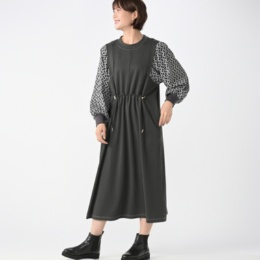 Remite キカガラスリーブワンピース