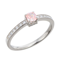 ラボグロウンピンクダイヤ PT950 リング 0.3ctUP