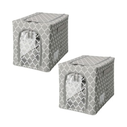 スタッキングできる窓付収納BOXスリム 2個 ネット限定