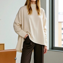 Oh My Tailor モデリスト リネンブレンド2wayブラウス