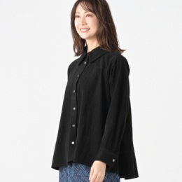 ModdedAnce 深タックデザインコーデュロイシャツ