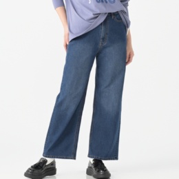 GRC エーズラビットコラボ刺繍入り セミワイドデニムパンツ