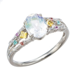PT950 レインボーカラーフェルスパー リング [オデッセイ]